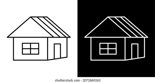 VECTOR HOUSE WITH SIMPLE AND MINIMALIST DESIGN
