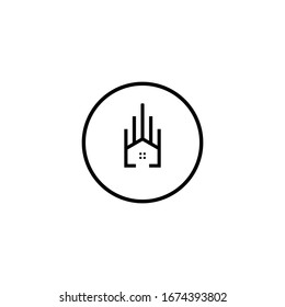 Vector - House Swoosh Logo Design Template Vector
