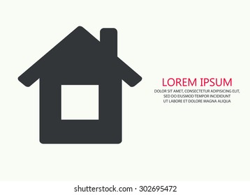 Vector of house symbol or icon
