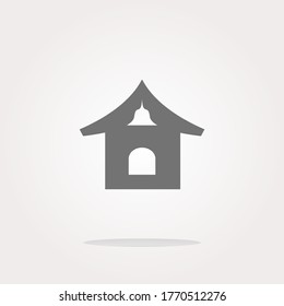 Vector house web icon button. Web Icon Art. Graphic Icon Drawing, House icon