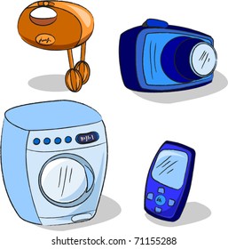 vector household appliances