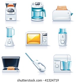 Vector household appliances icons. Part 1