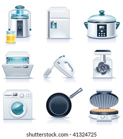 Vector household appliances icons. Part 3