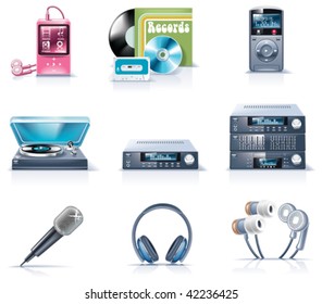 Vector household appliances icons. Part 9