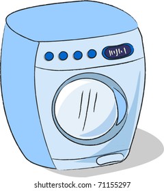 vector household appliances washing machine