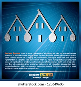 Vector house/hotel background design / brochure