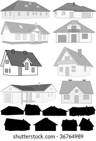 Vector houses