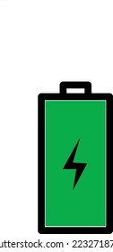 Vector del icono de la batería de hp