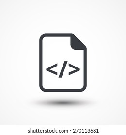 Vector HTML Script Icon