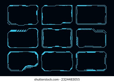 Vector HUD Frame Technology futuritic interface ui elemento.