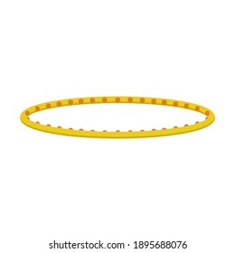 Vector hula hoop illustration. Sports equipment. Isolated on a white background.