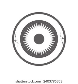Vector human eye isolated on white background