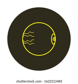 vector human eyeball anatomy icon
