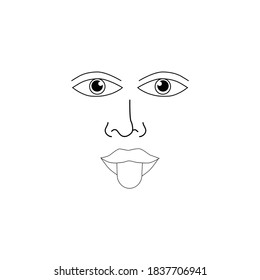 5,522 Sketch Eye Nose Lips Images, Stock Photos & Vectors | Shutterstock