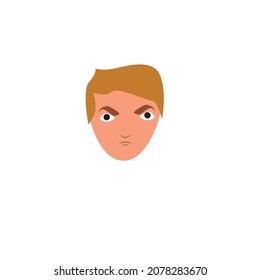 ilustración de la cara humana vectorial o minimalista