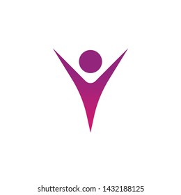Vector human illustration. User symbol isolated on a white background. Male logo shape. Abstract people icon. 