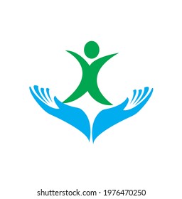 vector human logo or clipart or icon