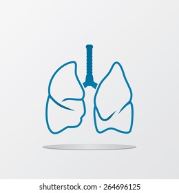 vector human lungs