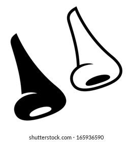 vector human nose symbols