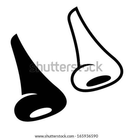 vector human nose symbols