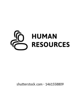 Vector Human Resources Logo Design Template Stock Vector (Royalty Free ...