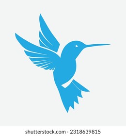 Vector Humming Bird Logo Design Concept