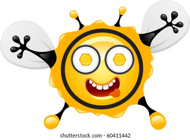 vector hungry bee