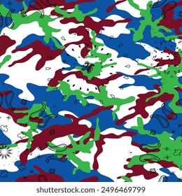 Vector Hunter Camouflage, Hunting Camo, Hunting Camouflage.suit Kurt digital design motif colourful 