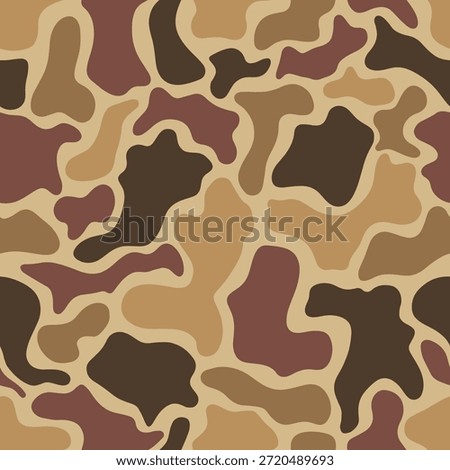 Vector hunting camouflage design. Old school camouflage. Duck hunting camouflage pattern. Woodland camo. Digital camouflage