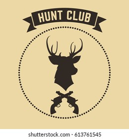 Vector hunting club emblem