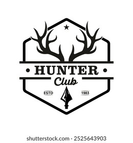 Vector of hunting club labels, badges and design elements - Vector
