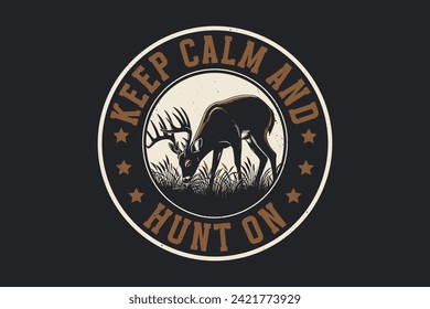 Vector hunting t-shirt design, Custom shirt design for hunting lover.