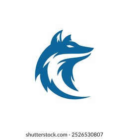 VECTOR OF HUSKY HEAD LOGO 