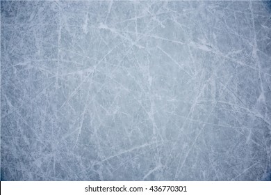 Vector Of Ice Background With Marks From Skating And Hockey