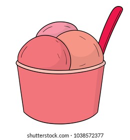 vector of ice cream
