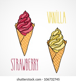 vector ice cream