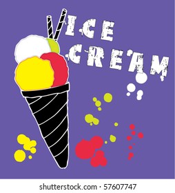 vector ice cream