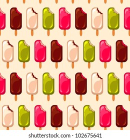 Vector ice cream bar pattern