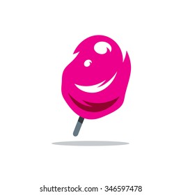 Vector Ice Cream Cartoon Illustration. Colored Ice Lolly Isolated on a White Background. Branding Identity Corporate Logo
