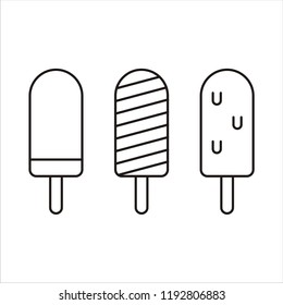 Vector ice cream collection