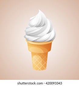 Vector ice cream cone