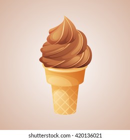 Vector Ice Cream Cone 