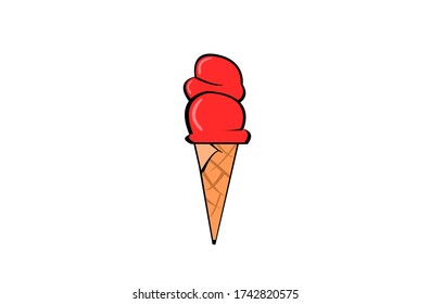 Vector Of Ice Cream Cone Icon