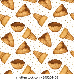 vector ice cream cone pattern
