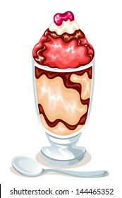 vector ice cream cup