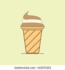 Vector Ice Cream Cup