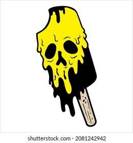 Vektorgrafik von Eiscreme-Geist, gut für Design-Referenz