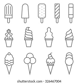 Vector ice cream icon