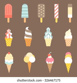 Vector ice cream icon