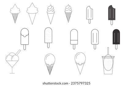 Vector Ice Cream Icon, Food Item, Desert Item, Graphic Resource, EPS